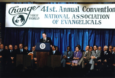 Reagan delivers his "Evil Empire" speech on March 8th, 1983.
