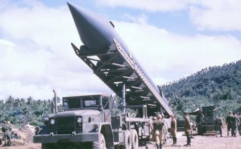 Soviet missile forces deployed in Cuba.