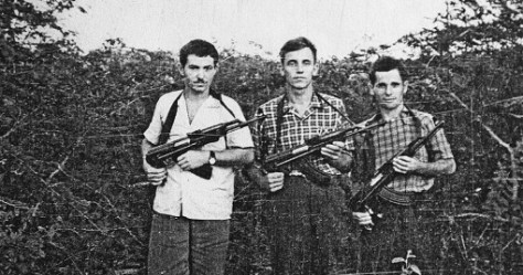 Soviet troops in Cuba, on patrol in civilian clothing.