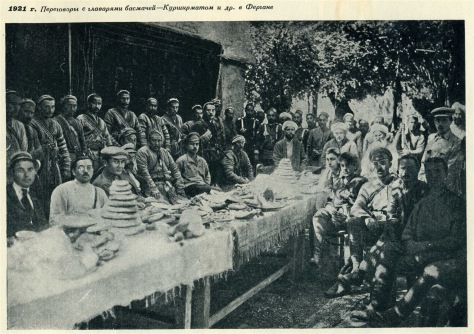 Red Army negotiations with the Basmachi in the Ferghana Valley, 1921.