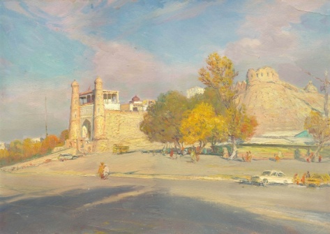 Bukhara. Painting by Vladimir Petrov.