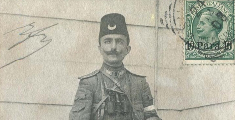 Enver Pasha, pictured on an Ottoman postcard.